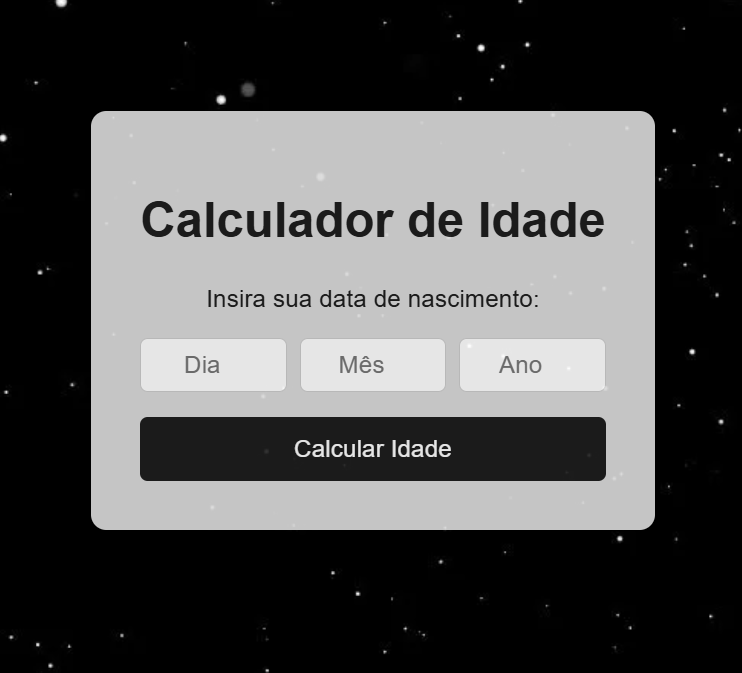 Calculadora de Idades